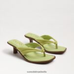 Sam Edelman Daphney Zehenstegsandale Frauen Kiwi-Leder Schuhwerk 2P8JNV710