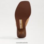 Sam Edelman Daphney Zehenstegsandale Frauen natürliches Sandleder Schuhwerk 2P8JNV707 - Image 6