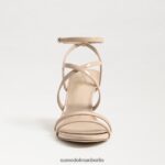 Sam Edelman Delanie Riemchenabsatz Frauen Beige Rouge Schuhwerk 2P8JNV649 - Image 3