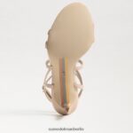 Sam Edelman Delanie Riemchenabsatz Frauen Beige Rouge Schuhwerk 2P8JNV649 - Image 6