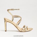 Sam Edelman Delanie Riemchenabsatz Frauen Gold Blatt Schuhwerk 2P8JNV646 - Image 2