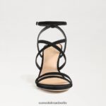 Sam Edelman Delanie Riemchenabsatz Frauen schwarzes Wildleder Schuhwerk 2P8JNV650 - Image 3