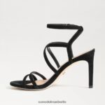 Sam Edelman Delanie Riemchenabsatz Frauen schwarzes Wildleder Schuhwerk 2P8JNV650 - Image 4