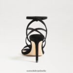 Sam Edelman Delanie Riemchenabsatz Frauen schwarzes Wildleder Schuhwerk 2P8JNV650 - Image 5