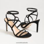 Sam Edelman Delanie Riemchenabsatz Frauen schwarzes Wildleder Schuhwerk 2P8JNV650 - Image 7