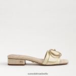 Sam Edelman Delfi-Slide-Sandale Frauen gebleichter Weizen Schuhwerk 2P8JNV705 - Image 2