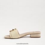 Sam Edelman Delfi-Slide-Sandale Frauen gebleichter Weizen Schuhwerk 2P8JNV705 - Image 4