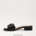 Sam Edelman Delfi-Slide-Sandale Frauen Schwarz Schuhwerk 2P8JNV703 - Image 4