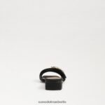 Sam Edelman Delfi-Slide-Sandale Frauen Schwarz Schuhwerk 2P8JNV703 - Image 5