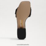 Sam Edelman Delfi-Slide-Sandale Frauen Schwarz Schuhwerk 2P8JNV703 - Image 6