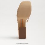 Sam Edelman Dev-Plateausandale Frauen Gold Blatt Schuhwerk 2P8JNV547 - Image 6