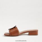 Sam Edelman Diacon-Sandale Frauen reichhaltiger Cognac Schuhwerk 2P8JNV418 - Image 4