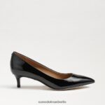 Sam Edelman Dori Kitten-Heel-Pumpe Frauen schwarzes Lackleder Schuhwerk 2P8JNV544 - Image 2