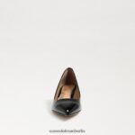 Sam Edelman Dori Kitten-Heel-Pumpe Frauen schwarzes Lackleder Schuhwerk 2P8JNV544 - Image 3