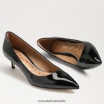 Sam Edelman Dori Kitten-Heel-Pumpe Frauen schwarzes Lackleder Schuhwerk 2P8JNV544 - Image 7