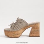 Sam Edelman Dova Plateau-Keilabsatz Frauen dunkel natürlich Schuhwerk 2P8JNV350 - Image 4