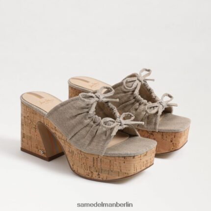 Sam Edelman Dova Plateau-Keilabsatz Frauen dunkel natürlich Schuhwerk 2P8JNV350