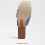 Sam Edelman Dova Plateau-Keilabsatz Frauen gewaschenes Indigo Schuhwerk 2P8JNV347 - Image 6