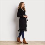 Sam Edelman Einreihiger Wollmantel Frauen Schwarz Bekleidung 2P8JNV1163 - Image 2