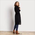 Sam Edelman Einreihiger Wollmantel Frauen Schwarz Bekleidung 2P8JNV1163 - Image 3