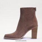 Sam Edelman Emalia Bootie Frauen tiefes taupefarbenes Wildleder Schuhwerk 2P8JNV858 - Image 4