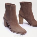 Sam Edelman Emalia Bootie Frauen tiefes taupefarbenes Wildleder Schuhwerk 2P8JNV858 - Image 7