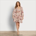 Sam Edelman Emely Mini-Blumenkleid Frauen Blumen- Bekleidung 2P8JNV1117