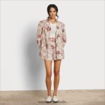 Sam Edelman Enola-Blazer Frauen Blumen- Bekleidung 2P8JNV1207