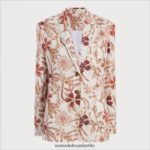 Sam Edelman Enola-Blazer Frauen Blumen- Bekleidung 2P8JNV1207 - Image 5