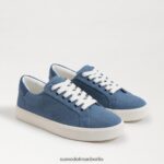 Sam Edelman Ethyl-Schnürsneaker Frauen gewaschenes Indigo Schuhwerk 2P8JNV343