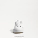 Sam Edelman Ethyl-Schnürsneaker Frauen weißes Leder Schuhwerk 2P8JNV342 - Image 3