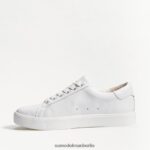 Sam Edelman Ethyl-Schnürsneaker Frauen weißes Leder Schuhwerk 2P8JNV342 - Image 4