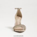 Sam Edelman Evelynn Riemchenabsatz Frauen Gold Blatt Schuhwerk 2P8JNV610 - Image 3