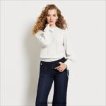 Sam Edelman Fayette-Pullover Frauen Gardenienmantel Bekleidung 2P8JNV1297