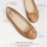 Sam Edelman Felicia Luxe Ballerinas Frauen bräunliche Bräune Schuhwerk 2P8JNV288 - Image 7