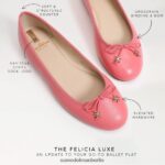 Sam Edelman Felicia Luxe Ballerinas Frauen Calypso-Koralle Schuhwerk 2P8JNV291 - Image 7