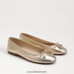 Sam Edelman Felicia Luxe Ballerinas Frauen Gold Blatt Schuhwerk 2P8JNV285