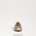 Sam Edelman Felicia Luxe Ballerinas Frauen Gold Blatt Schuhwerk 2P8JNV285 - Image 3