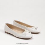 Sam Edelman Felicia Luxe Ballerinas Frauen helles Weiss Schuhwerk 2P8JNV287