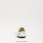 Sam Edelman Felicia Luxe Ballerinas Frauen helles Weiss Schuhwerk 2P8JNV287 - Image 3