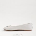 Sam Edelman Felicia Luxe Ballerinas Frauen helles Weiss Schuhwerk 2P8JNV287 - Image 4