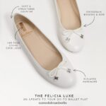 Sam Edelman Felicia Luxe Ballerinas Frauen helles Weiss Schuhwerk 2P8JNV287 - Image 7