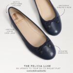 Sam Edelman Felicia Luxe Ballerinas Frauen Hudson-Marine Schuhwerk 2P8JNV292 - Image 7