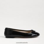 Sam Edelman Felicia Luxe Ballerinas Frauen schwarzes Lackleder Schuhwerk 2P8JNV294 - Image 2