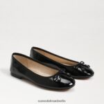 Sam Edelman Felicia Luxe Ballerinas Frauen schwarzes Lackleder Schuhwerk 2P8JNV294
