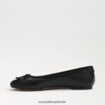 Sam Edelman Felicia Luxe Ballerinas Frauen schwarzes Leder Schuhwerk 2P8JNV284 - Image 4