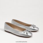 Sam Edelman Felicia Luxe Ballerinas Frauen weiches Silber Schuhwerk 2P8JNV290