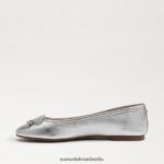 Sam Edelman Felicia Luxe Ballerinas Frauen weiches Silber Schuhwerk 2P8JNV290 - Image 4