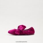 Sam Edelman Felicity Ballerinas Kinder Himbeersamt Schuhwerk 2P8JNV1022 - Image 4