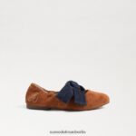 Sam Edelman Felicity Ballerinas Kinder Senf/Marine Schuhwerk 2P8JNV1020 - Image 2